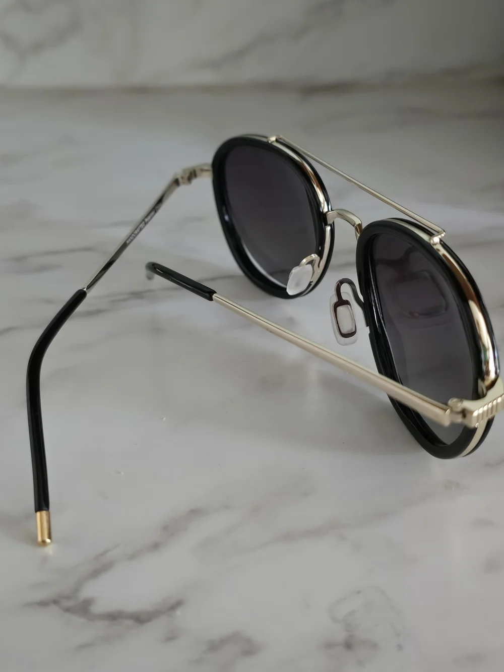 Prive' Revaux Black and Gold Aviator Sunglasses - Women